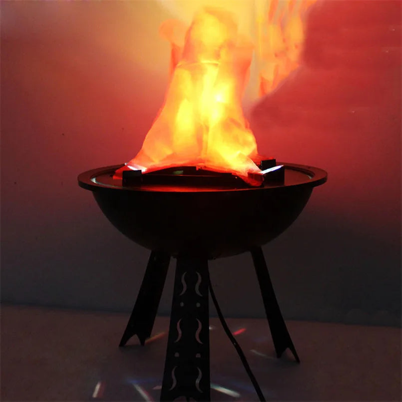 Halloween decoration electronic LED flame lamp fake fire burning prop haunted house bar store home party decoration lighting