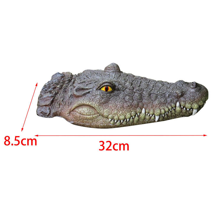 Simulation Alligator Floating Crocodile Head Decoy Water Bait for Outdoor Pool Alligator Decoy Garden Accessories Home Decor