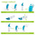 OUZEY 580ml Dog Water Bottle Outdoor Dog Walking Portable Foldable Drinking Bowls For Small Medium Dogs