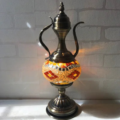 Turkish retro romantic coffee pot wine pot table lamp dining table bar cafe bar decoration gift table lamp