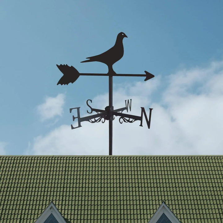 Weathervane, Metal Outdoor Garden Ironwork, Roof Courtyard Garden Decoration, Creative Furniture Chicken, Witch, Housewares New