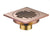 Brass Matte Black Square Style rolse gold Floor Drainer gold Waste drain Bathroom brushed nickel Shower Drain DR087