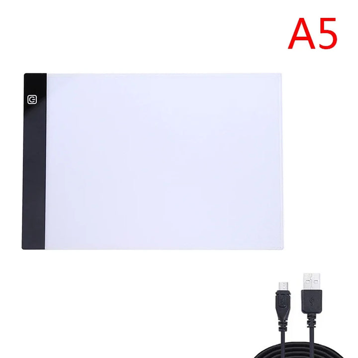 A3/A4/A5 Three Level Dimmable Led Light Pad Drawing Board Pad Tracing Light Box Eye Protection Easier for Diamond Painting