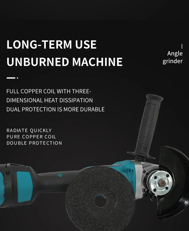 Makita DGA404 18V Brushless Electric Angle Grinder 125mm Cordless Grinder Metal Wood Grinding Polishing Cutting Power Tool