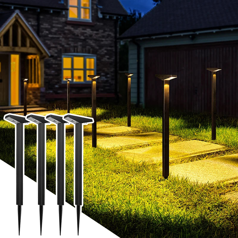 Solar-Powered Lawn Lights, Outdoor Waterproof Ground Lights, Suitable for Courtyards, Paths, Gardens, Lawns, Camping, Outdoor Areas, and Deck Ambiance Decoration and Landscaping