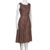 Vintage Dress Sleeveless O-neck Vestidos Women Elegant Thin Dot Printing Mid-Calf Casual Dress Female 2023 Summer New