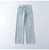 MiuKoMiYa Straight Leg Jeans For Women High Waist Gray Long Wide Denim Pants Vintage Blue Boyfriend Jeans