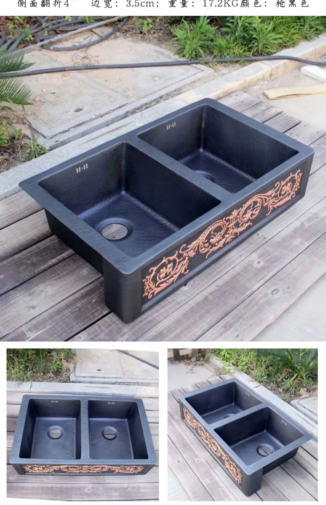 Pool villa kitchen American retro front sink