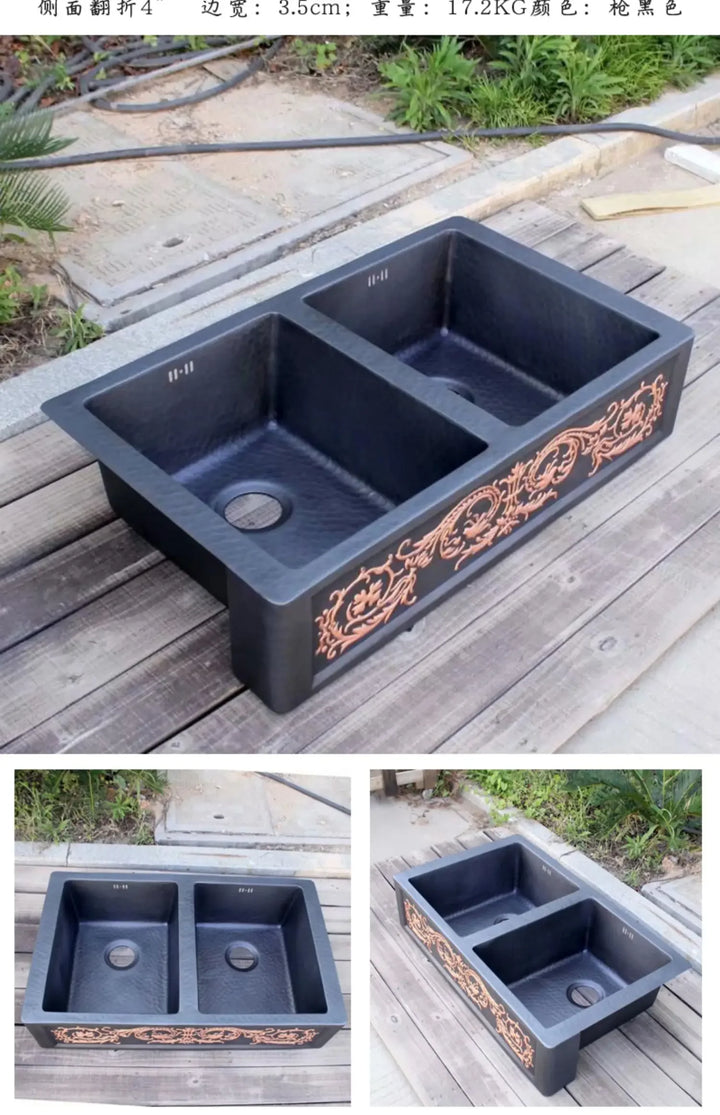 Pool villa kitchen American retro front sink