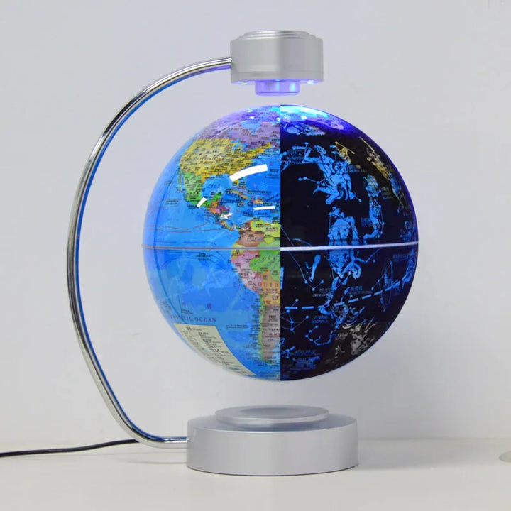 High-tech 8 Inch Magnetic Levitation Globe With LED Light Electronic Floating Globe
