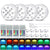 USB Rechargeable Magnetic RGB Submersible Led Lights IP68 Waterproof Underwater Pool Lights for Pond Vase Aquarium Decoration