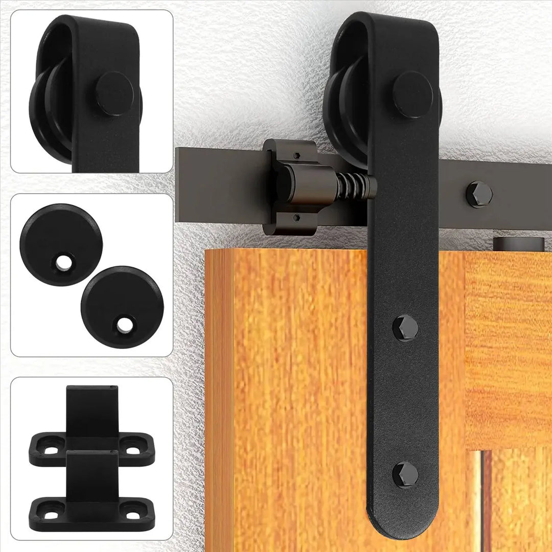 Cabinet Sliding Barn Door Hardware Kit Super Mini Sliding Door  Kit Top Mount Hanger Track Closet