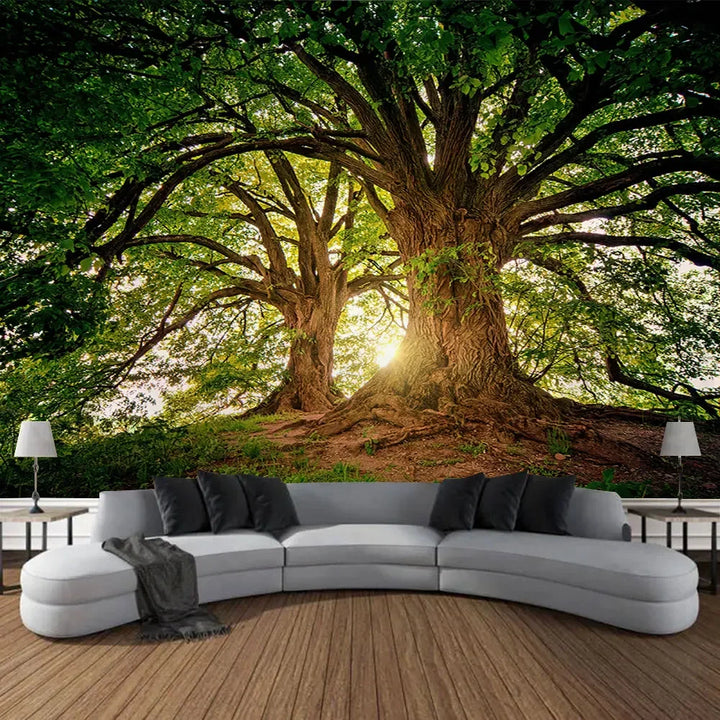 Beautiful Natural Forest Printed Large Wall Tapestry Hanging Bohemian Wall Tapestries Mandala Wall Art Decor