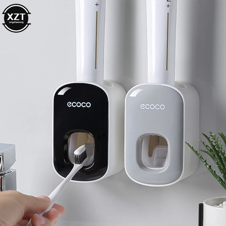 Wall Mount Automatic Toothpaste Dispenser Bathroom Accessories Set Toothpaste Squeezer Dispenser