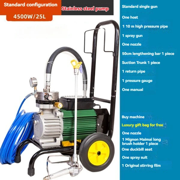 High Pressure Airless Spraying Machine Electric Paint Sprayer Spray 5200W Painting Tools for Paint and Decorating