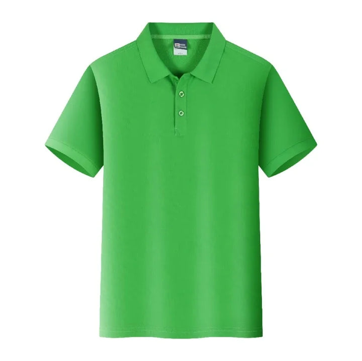 custom logo Summer New Men Polo Shirt  Short-sleeved Casual Solid Tops Custom Printing Your Own Design Photo or Logo Women Polos