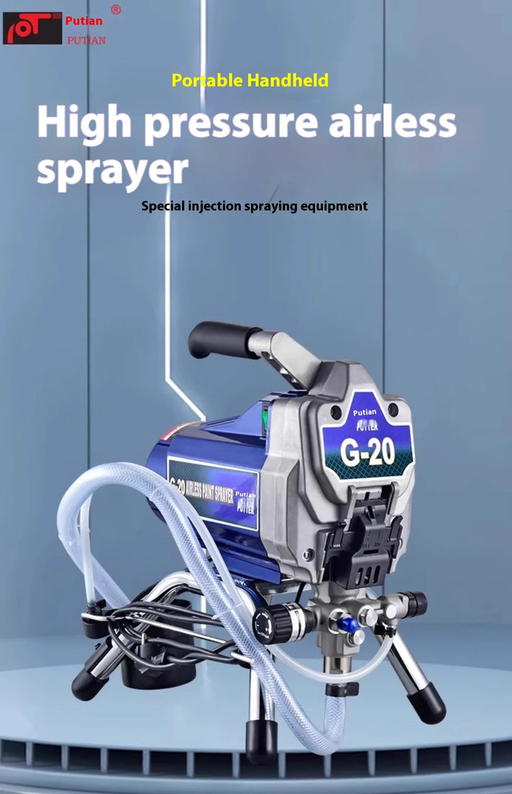 G-20 High Pressure Airless Spray Machine Paint Latex Paint 750W Profession Spray Gun Spray Tool Industrial Wall Painting Sprayer