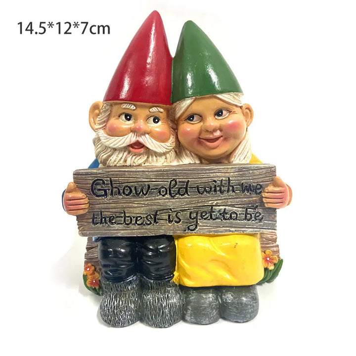1 piece of Christmas decoration, home garden decoration, dwarf figurine, resin crafts, white bearded old man, Christmas gift