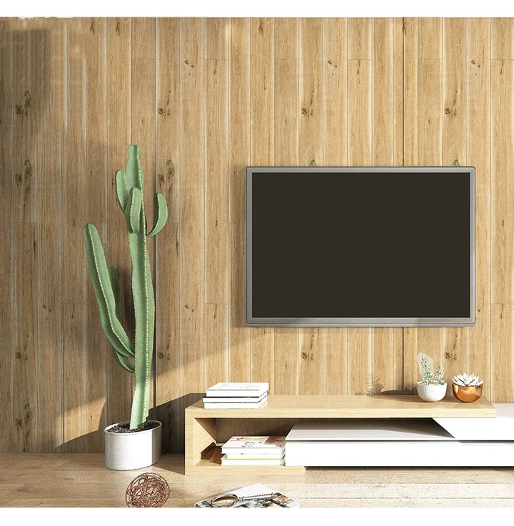 Wood Vinyl Wallpaper Roll Wood Grain Self Adhesive Wallpaper Kitchen Wardrobe Cabinet Furniture Contact Paper Renovation Door