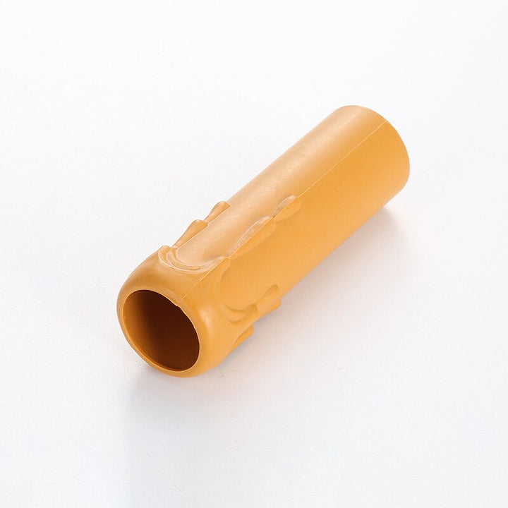 10pcs Candle Lamp Holder Tube Candle Lamp Base Sleeve Candle Shell Cover for E12 Chandelier Wedding Dining Table Home Decoration