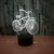 Creative Bicycle 3d Led Night Light Colorful Touch Remote Control Lamp 3d Light Acrylic Vision Night Lamp