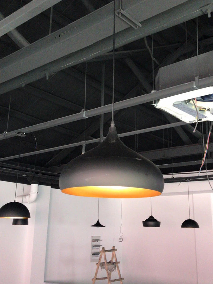 GEW Nordic Retro Industrial Black Ceiling Pendant Lamp E27 Restaurant Dining Table Bar Decorative Pendant Lighting Fixture