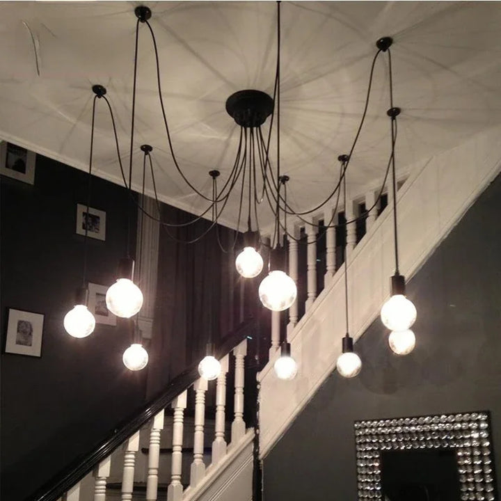 LOFT Office Retro Industrial Wind Chandelier Clothing Store Creative 6 First Sky Girl Scatter Chandelier
