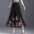 Thin Chinese Style Floral Chiffon Wide Leg Pants Women Tie Die Printed Button Loose High Waist Vintage Straight Trousers