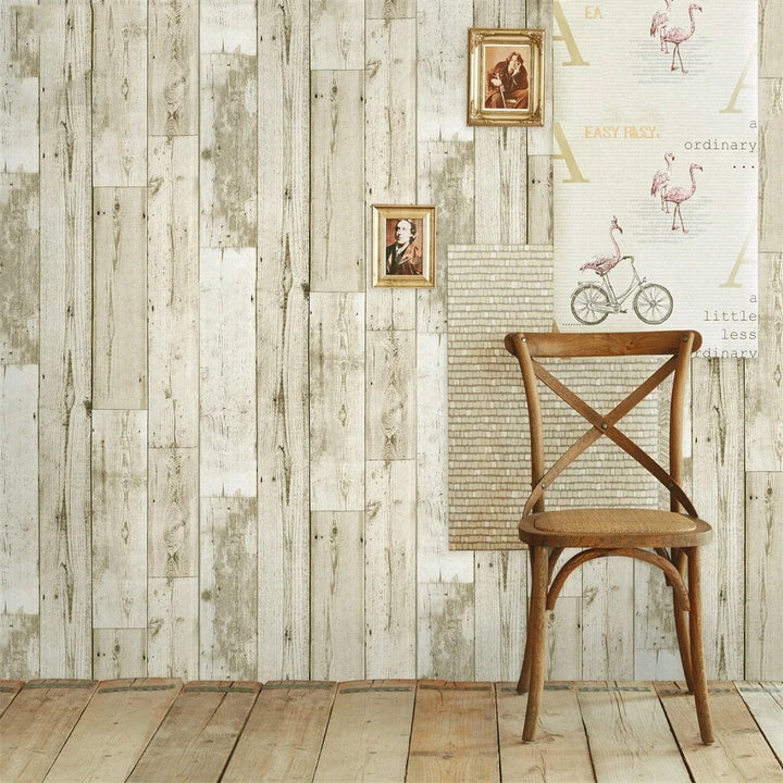 Self Adhesive Vintage Wood Grain Wallpapers Roll PVC Retro Contact Paper for Walls Desk Kitchen Cabinets Countertops Waterproof