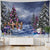 Christmas decoration tapestry, wall hanging, reindeer, Bohemian style, hanging on the wall, room decoration