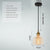Glass Pendant Light Nordic Pendant Lamp Modern Pendant lamp brass Creative minimalist  E27 Transparent Lampshade For Restaurant