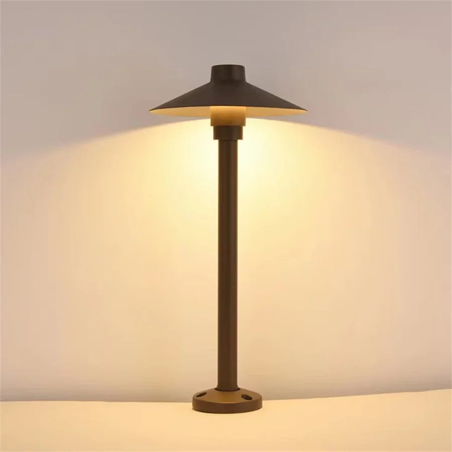 Waterproof Mushroom LED Lawn Light Outdoor Landscape Pathway Post Lamps With insert Aluminum Villa Pole Pillar Lamps