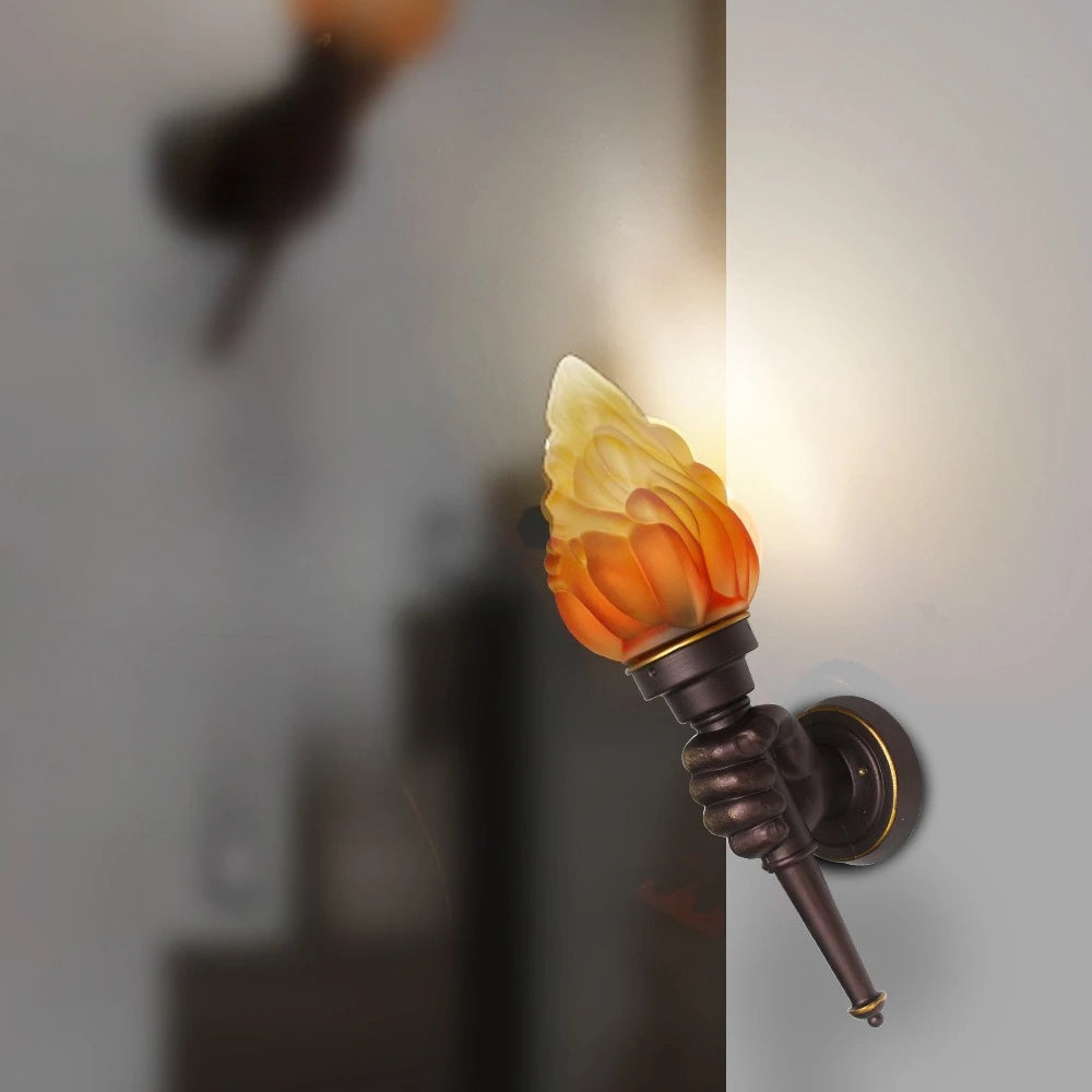 Outdoor Wall Torch Light Courtyard Hanging Light Indoor Coffee Restaurant Decoration Hand Light Creative Retro Ambient Lamps