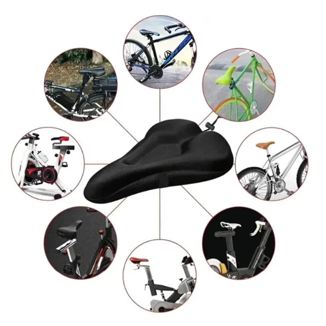 1PC Bike Seat Cushion Gel Padded Soft Cover for Men Women Comfortable Bicycle Saddle Pad Outdoor Cycling Accessory