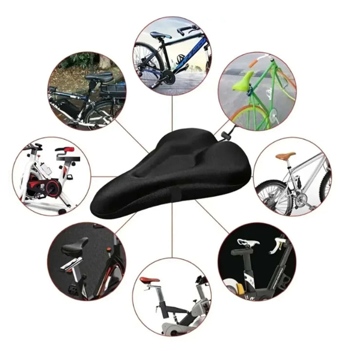 1PC Bike Seat Cushion Gel Padded Soft Cover for Men Women Comfortable Bicycle Saddle Pad Outdoor Cycling Accessory