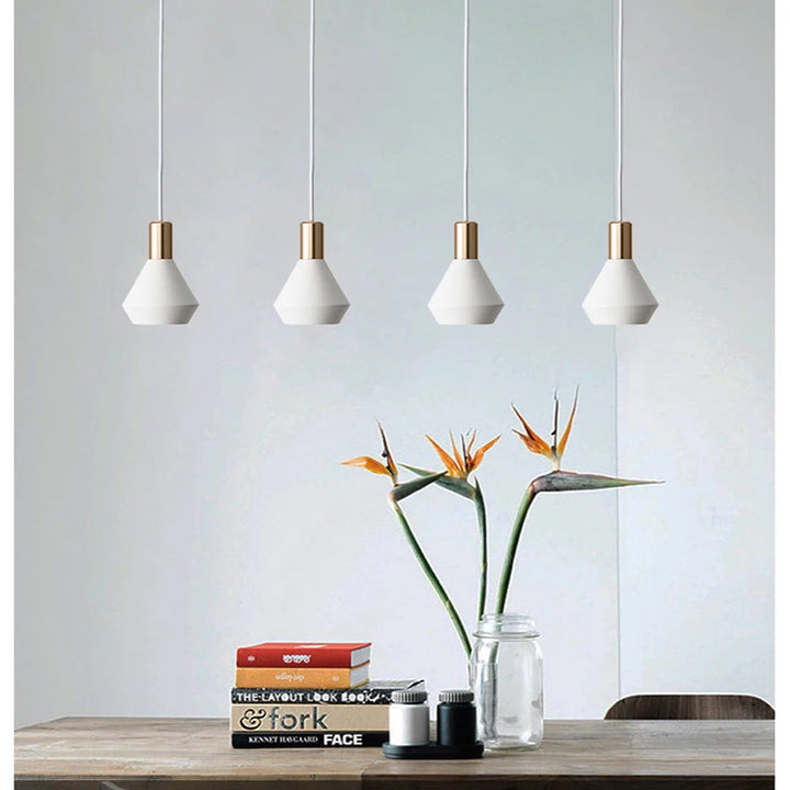 SANDYHA Black White Pendant Lights Lustres Para Sala De Jantar Lamp for Bedroom Lampe Chevet Hanglamp Salon Plafond Chandeliers