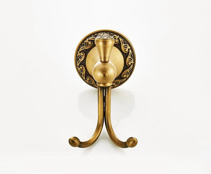 Antique Bronze Bathroom Hardware Set Adjustable Towel Rack Toilet Paper Holder Robe Hook EL2001A