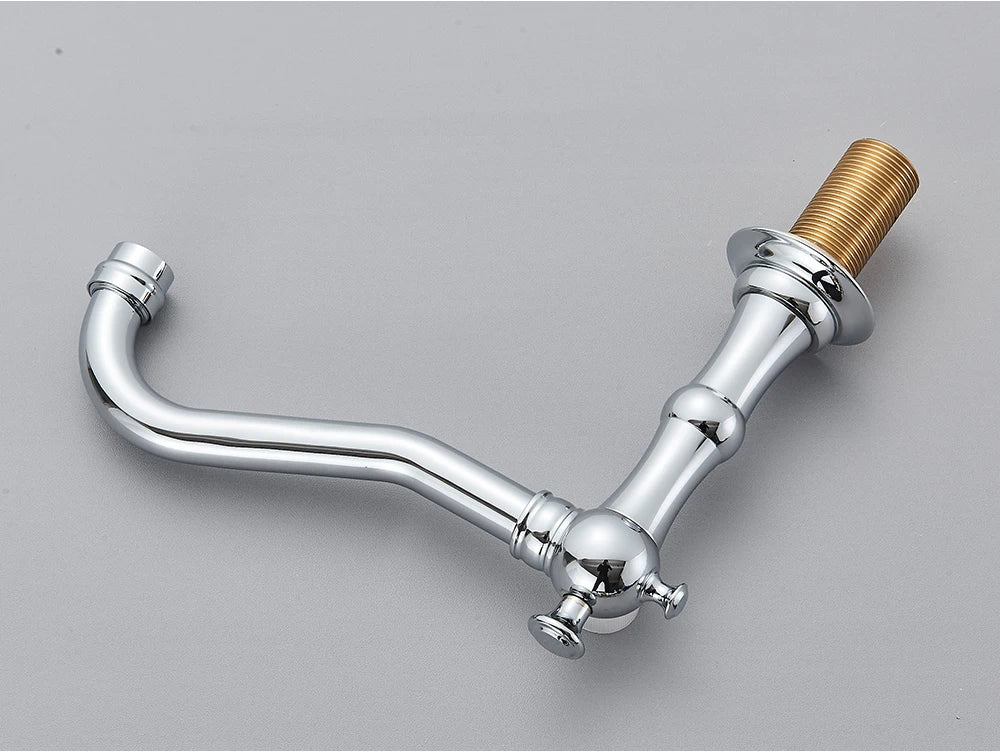 Antique Brass Bathroom Mixer Taps Widespread Basin Faucet Dual Handles Hot and Cold Tap Deck Mounted Brass Basin Sink Faucet