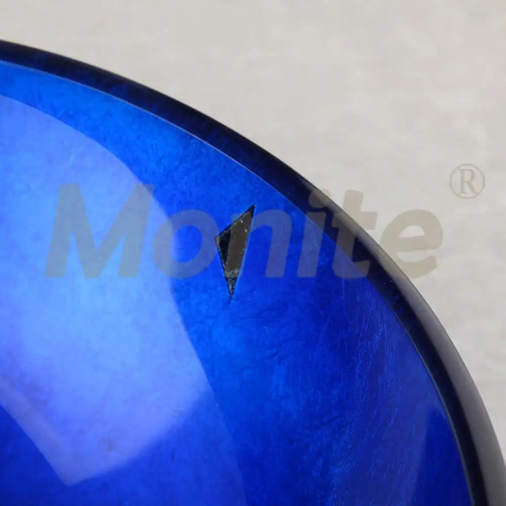 MONITE Tempered Glass Bathroom Sink Set Hand-Painted Art Basin Combine Round Waterfall Bowl Basin Faucet Multiple Styles