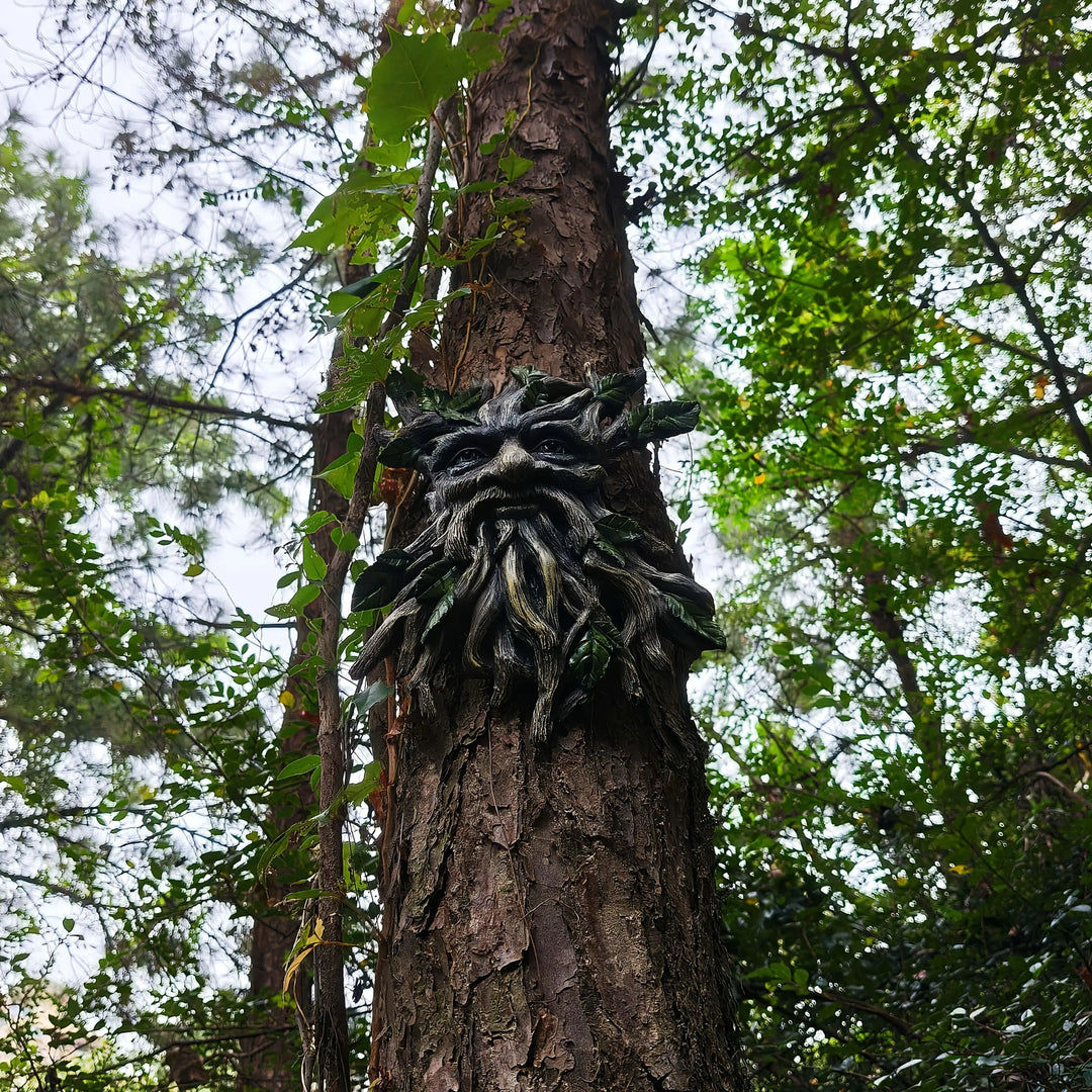 1 Piece Resin Tree Spirit, Tree Demon Tree Monster, Halloween, Christmas Courtyard Garden Pendant, Country Style ResinHandicraft