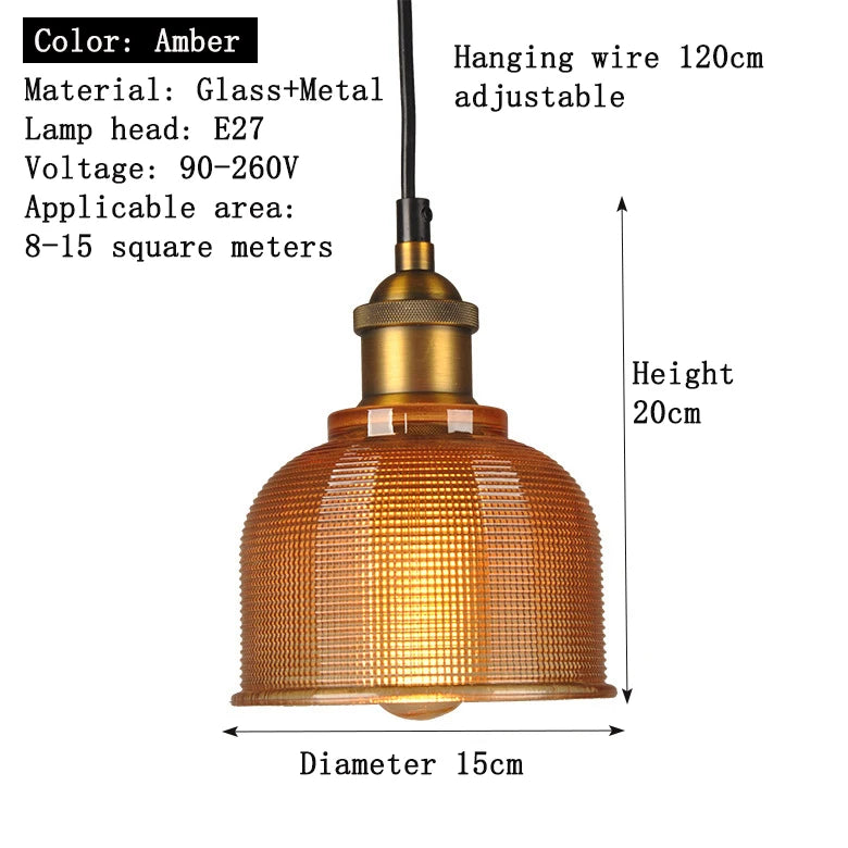 Stained glass Pendant Lights E27 holder Vintage Classic hanging lamp for Dining Room Bedroom Bedside Bar Cafe Luminaire Decor