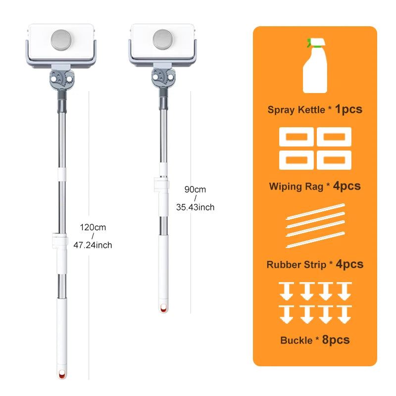 Window Cleaner JOYBOS Unlimited Adjustable Magnetic Glass Professional Double With Telescopic Rod Window For Home Cleaning Brush