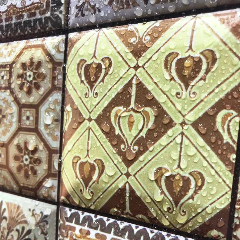 15PCS Wall Sticker Waterproof PVC imitation brick Wallpapers for TV walls living room bedroom kitchen kids rooms painted surface