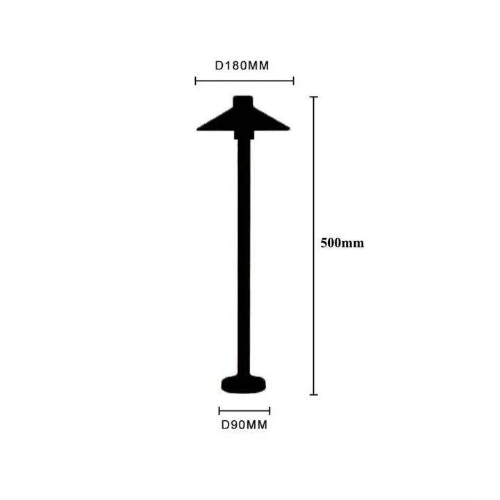Waterproof Mushroom LED Lawn Light Outdoor Landscape Pathway Post Lamps With insert Aluminum Villa Pole Pillar Lamps