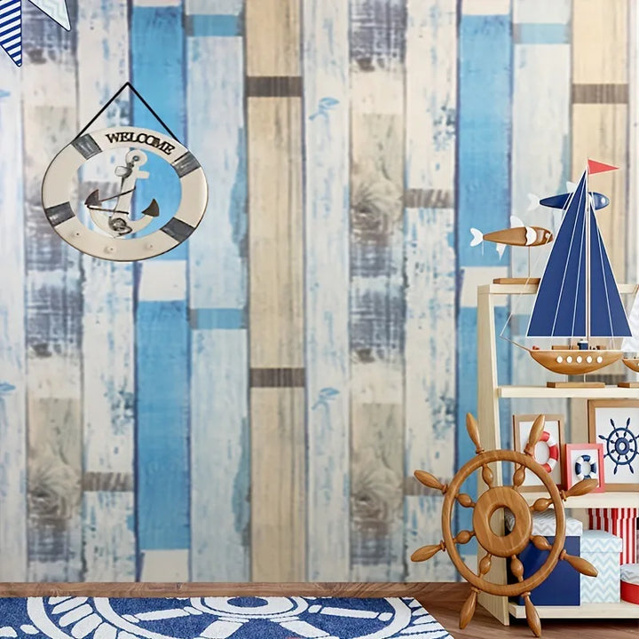 Wood Grain Self Adhesive Wallpaper Decorative Wall Stickers Waterproof Removable Wallpaper for Furniture Stove Cabinet Decor