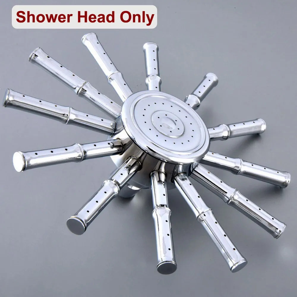 Wall Mounted Bathroom Accessaraies Polished Chrome Round Rain Shower Head Hand Held Shower Head & 1.5 m Hose Shower Set Nzh371