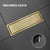 Brushed Rose Gold 10cm*30cm Tile Invisible Embedded Grid Bathroom Shower Insect-Proof Deodorant Floor Drain Square Floor Drain