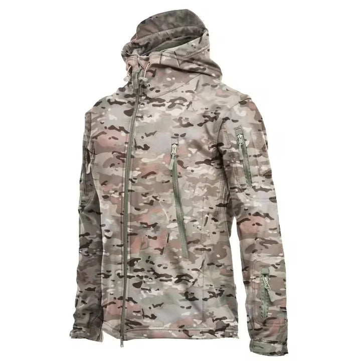 Shark Skin Soft Shell Jackets Men  Windproof Waterproof Jacket Hooded Bomber Coats
