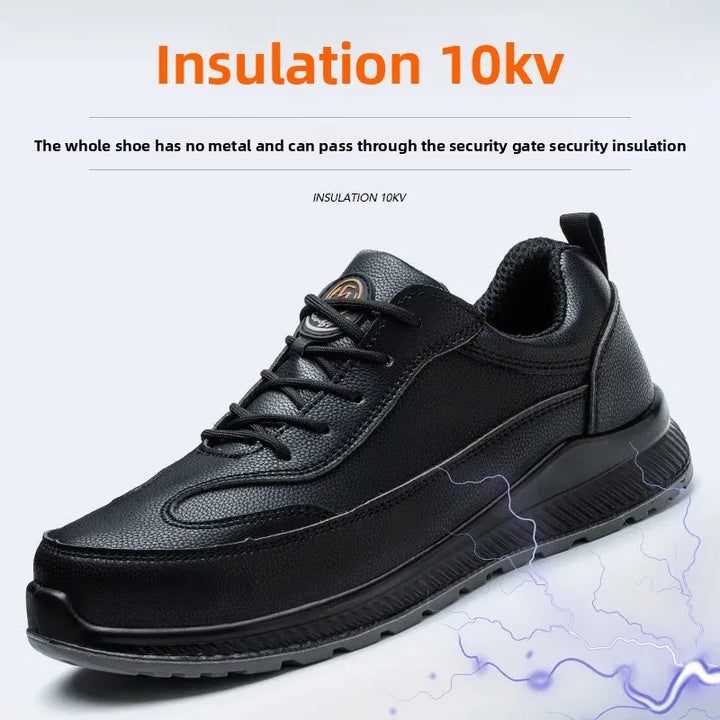 Men's Lightweight Comfortable Anti-Odor Safety Shoes Electric Workers Wear-Resistant Anti-Crush Insulated 10KV Shoes