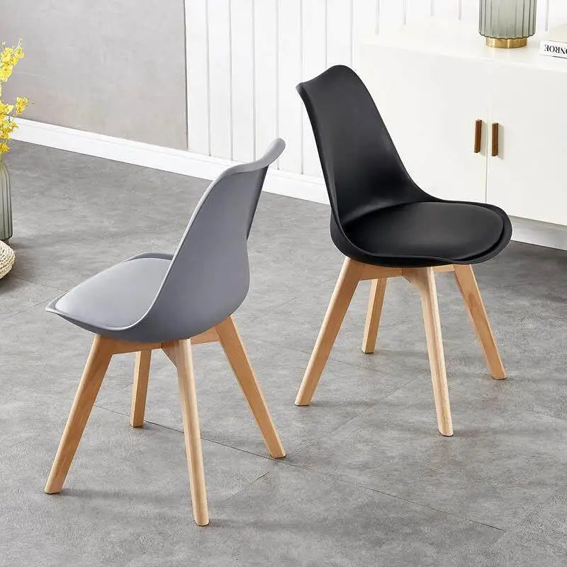Comfortable Backless Dining Chair Office Chair Cafe Balcony Leisure Simple Home Use Tulip Chair Car Pulling Restaurant Chair